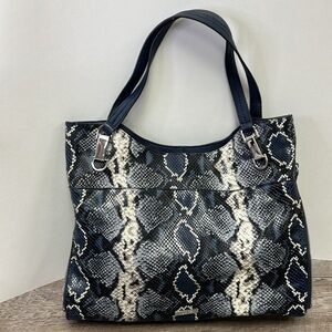 Vince Camuto EMELY Snakeskin Embossed Pebbled Leather Tote Handbag